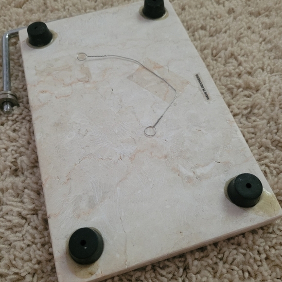 Marble Cheese Slicer Board with Blade/Handle Serverware Party Hosting - Picture 6 of 10